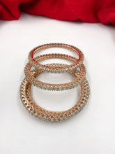 CZ Single Line Mint Green Color American Diamond Bangles By Gehna Shop (Set Of 4) Zircon Bangles